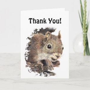 Lustigt, skulle ha Borta Nöt! Tack Squirrel Kort