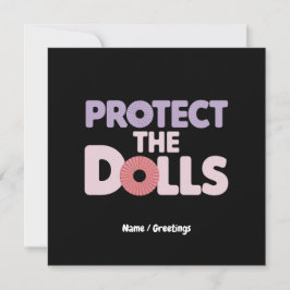 Lustigt skydd Dolls: Trans Women Solidarity Inbjudningar