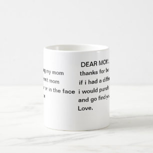 Lustigt slå i ansikte Mors dag Kaffemugg