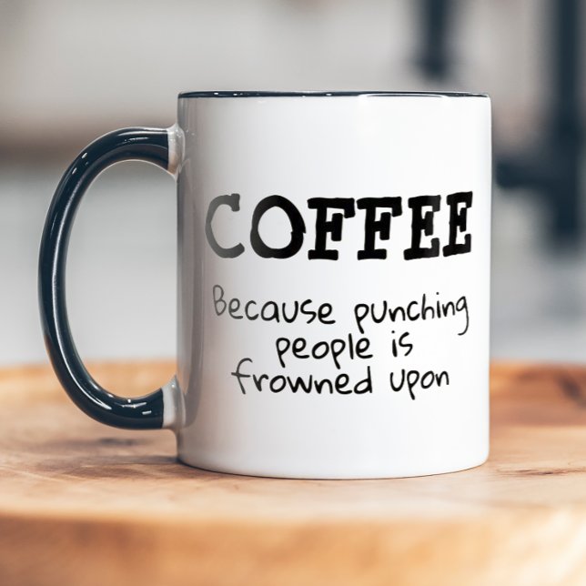 Lustigt Slående frowad på Sarkastic Mugg (Funny antisocial coffee mug)