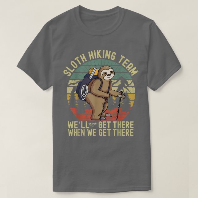 Lustigt Slagglänsningslag vi kommer dit när vi går T Shirt (Design framsida)