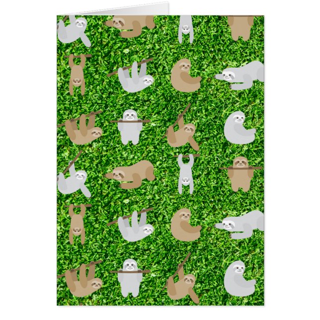 Lustigt slarv hälsningskort (Framsidan)