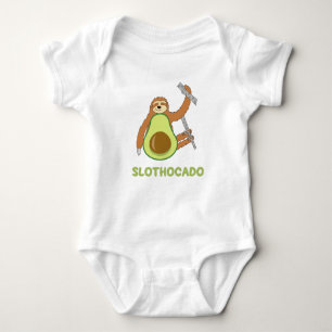 Lustigt Sloth Avocado T Shirt