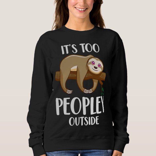 Lustigt Sloth Introvert Animal Det är för T Shirt (Framsida)