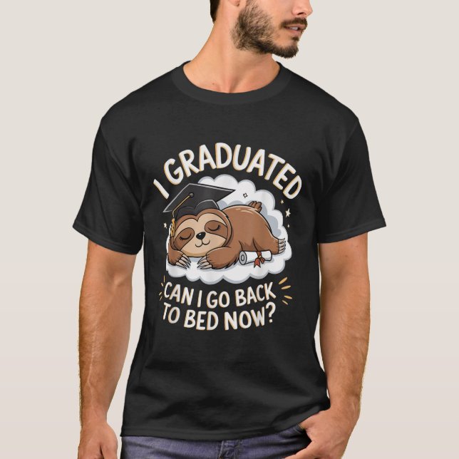 Lustigt Sloth Studenten Shirt - jag har studerat k T (Framsida)