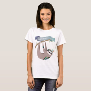 Lustigt Sloth Tshirt - Hängar bara runt stammen T Shirt