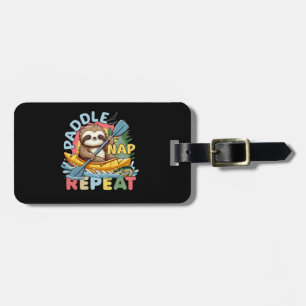 Lustigt Sloth utomhus - Kayaking Sloth Bagagebricka
