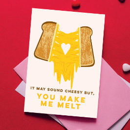 Lustigt Smälter Grylled Cheese Greeting Card Kort