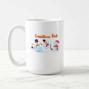 Lustigt Smälter Snögubbar Kaffemugg