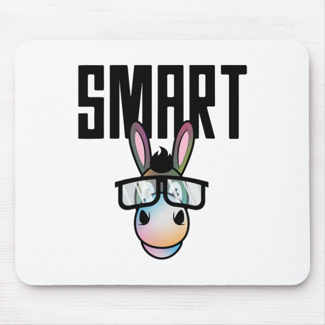Lustigt Smart Donkey  Älskare Gift för Musmatta (Framsidan)