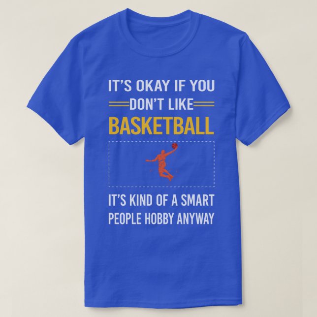 Lustigt Smart People Basketball T Shirt (Design framsida)