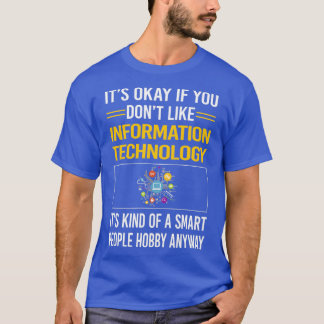 Lustigt Smart People Information Technology T Shirt