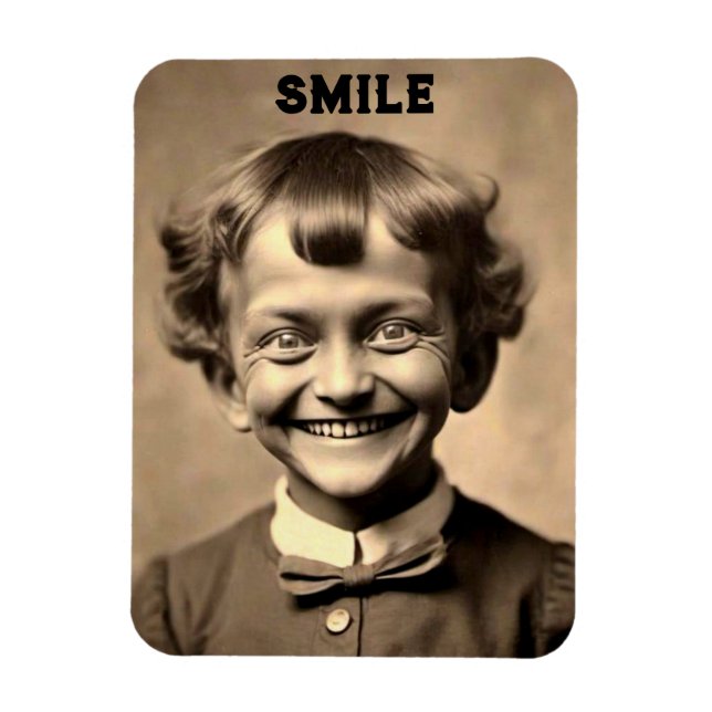 Lustigt "Smile" Magnet (Vertikal)