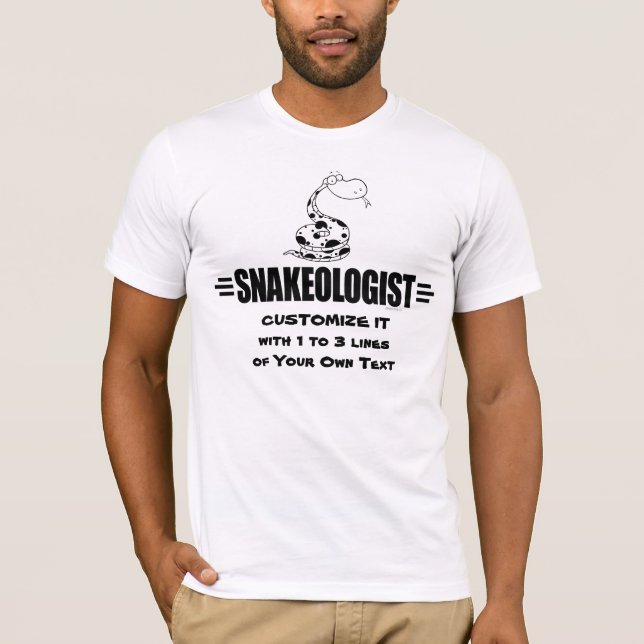 Lustigt snake Älskare Tee (Framsida)
