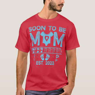 Lustigt snart att vara Mamma-meddelande om Gravide T Shirt
