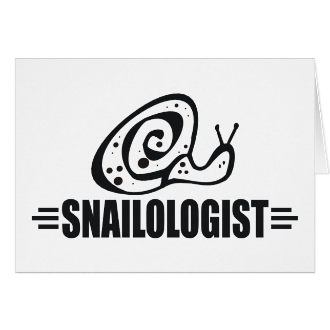 Lustigt Snigel Hälsningskort (Framsidan Horizontal)