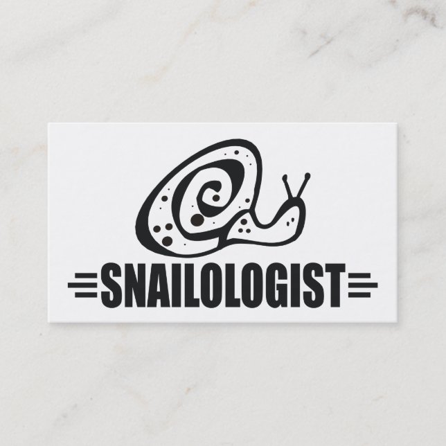 Lustigt Snigel Visitkort (Framsida)