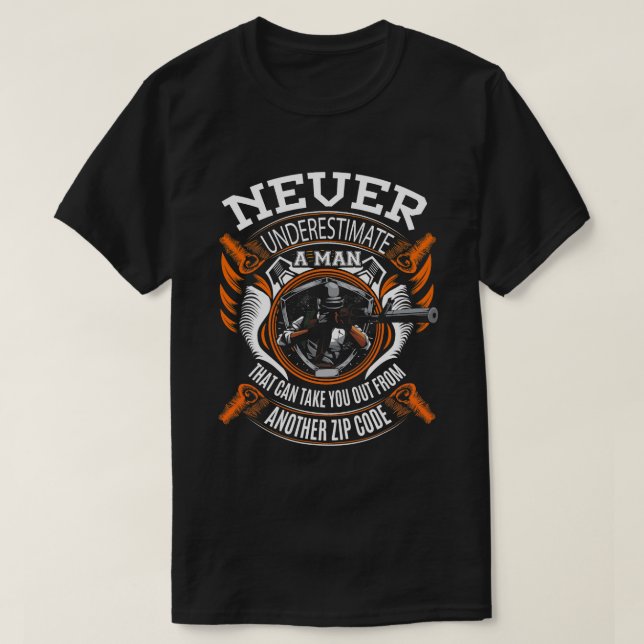 Lustigt Sniper Militär Jargon Veteran Underes aldr T Shirt (Design framsida)