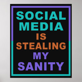 Lustigt "Social Media" poster