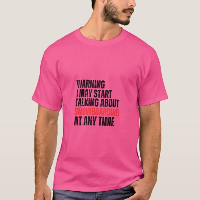 Lustigt solobarding Älskare Quote Varning I May St T Shirt (Framsida)
