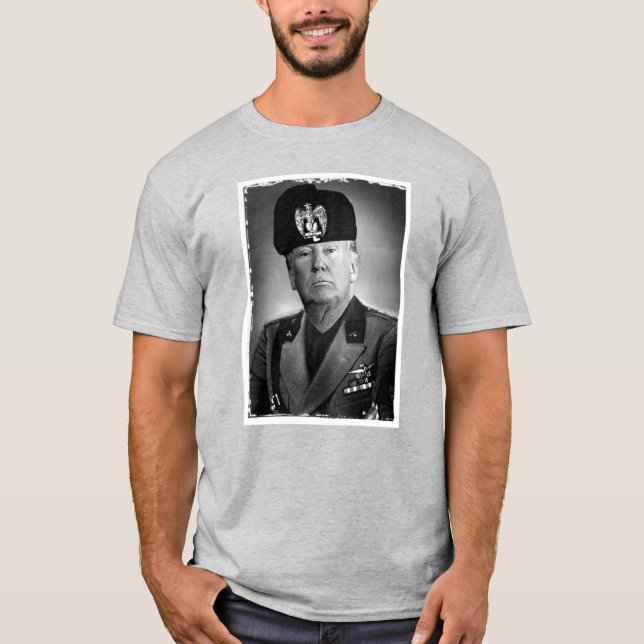 Lustigt som Il Duce Polisatire T Shirt (Framsida)