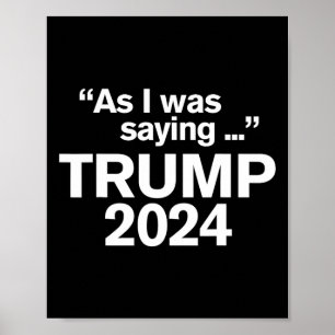 Lustigt som jag sa klumpen 2024 för ordförande 1 poster