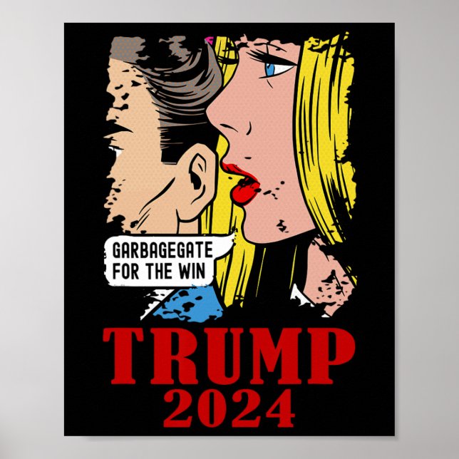 Lustigt Sopor-trumman Garbagegate för vintrumpen Poster (Framsidan)