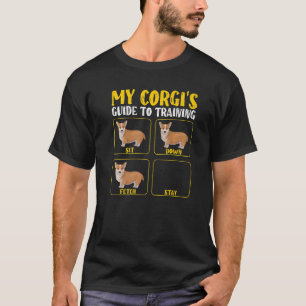 Lustigt, söt corgi-guide för utbildning av mamma p t shirt
