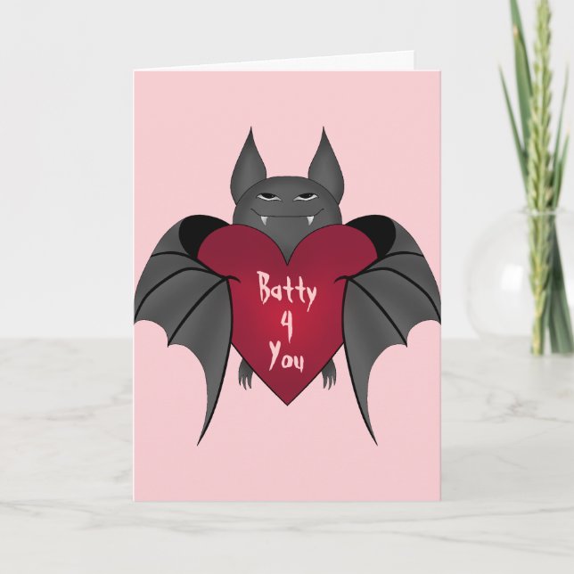Lustigt söt goth Valentines day-bataljonen åt dig Helgkort (Framsida)
