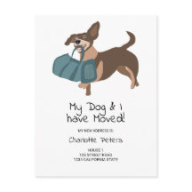 Lustigt söt hund illustration flytta