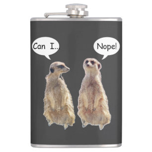 Lustigt, söt meerkats i konversationen fickplunta