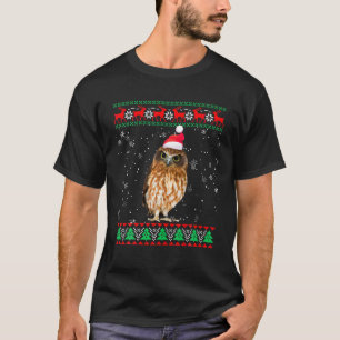 Lustigt sötare Julafton Djur jul Uggla Kärlek T Shirt