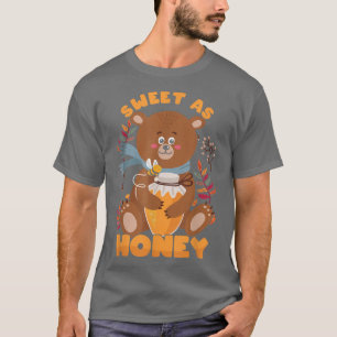 Lustigt sötat som honung Cute Bear Bee Child Son D T Shirt