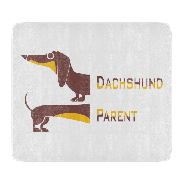 Lustigt sött dachshund för lång hund förälder (Framsidan)