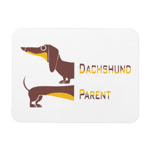 Lustigt sött dachshund för lång hund förälder magnet