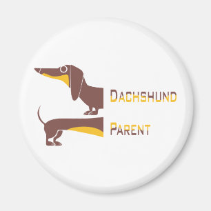 Lustigt sött dachshund för lång hund förälder magnet