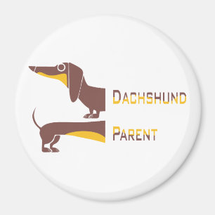 Lustigt sött dachshund för lång hund förälder magnet