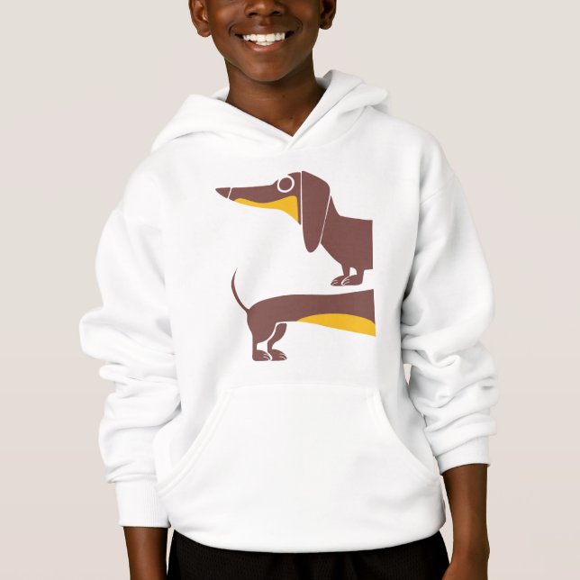 Lustigt sött dachshund för lång hund förälder t shirt (Framsida)