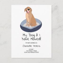 Lustigt sött labrador eller illustration av hund f meddelande vykort