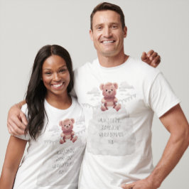 Lustigt sött nalle i blöjor 1:a födelsedag t shirt