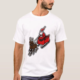 Lustigt, sött och vackert Jultomten Tecknad T- T Shirt