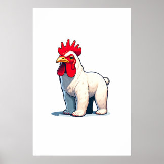 Lustigt Spara Pollo Bear Wall Art Poster
