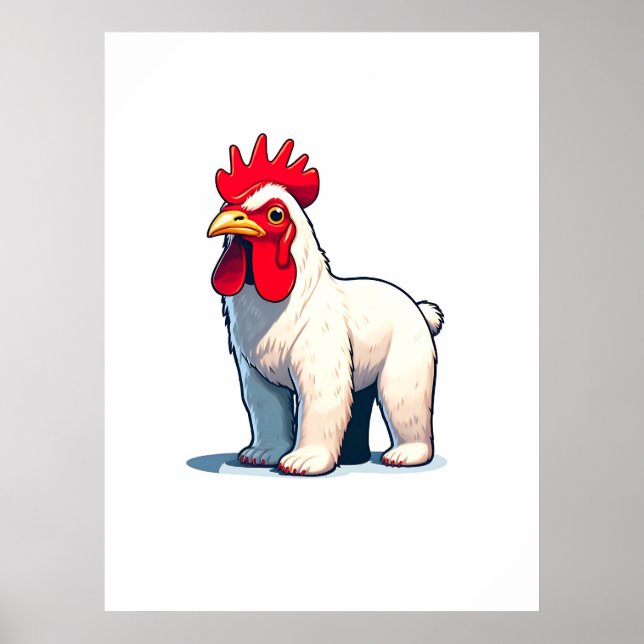 Lustigt Spara Pollo Bear Wall Art Poster (Framsidan)