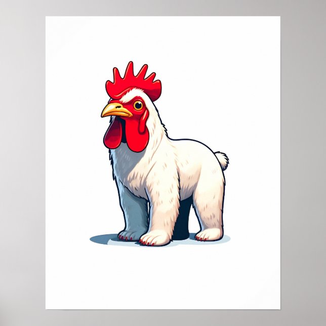 Lustigt Spara Pollo Bear Wall Art Poster (Framsidan)