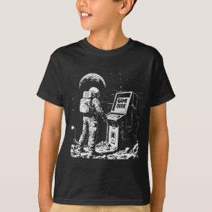 Lustigt spel Astronaut Gamer i Space Video Game G T Shirt