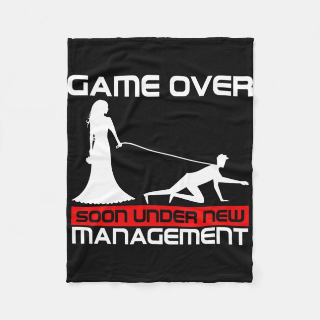 Lustigt spel över Bride Gift Bachelorette Bröllop  Fleecefilt (Framsidan)
