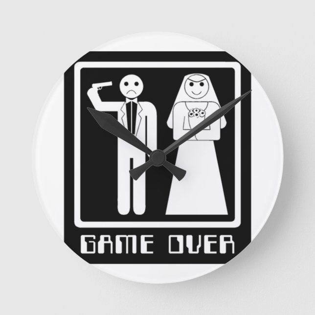 Lustigt spel över rund klocka (Framsida)