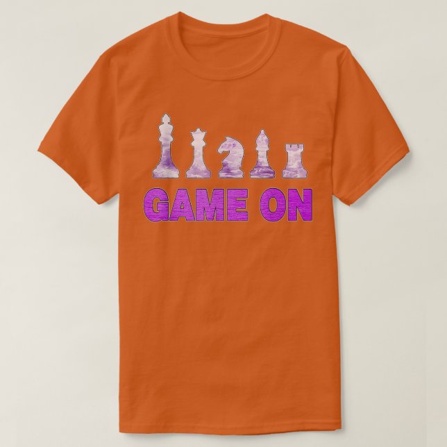 Lustigt spel på Chess Board Game Humor set Player  T Shirt (Design framsida)