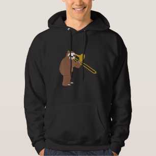 Lustigt - spela Trombone Brass Music Hoodie