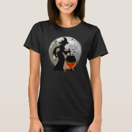 Lustigt Spooky Scary Witch Halloween fest T-shirt